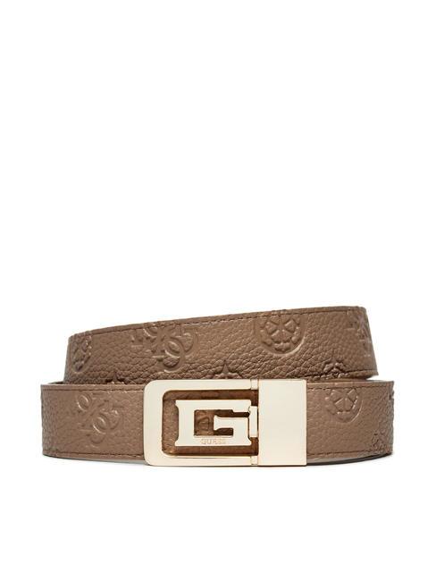 GUESS CRESIDIA Ceinture réversible et raccourcissable taupe foncé - Ceintures