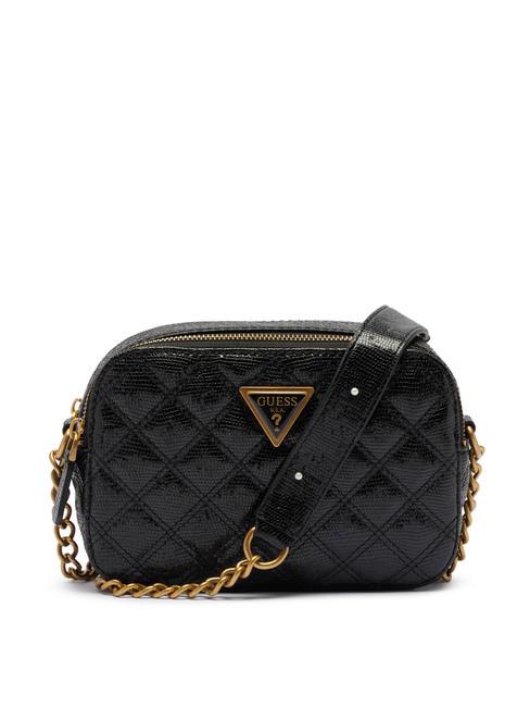 GUESS GIULLY Sacoche pour appareil photo st lézard NOIR - Sacs pour Femme