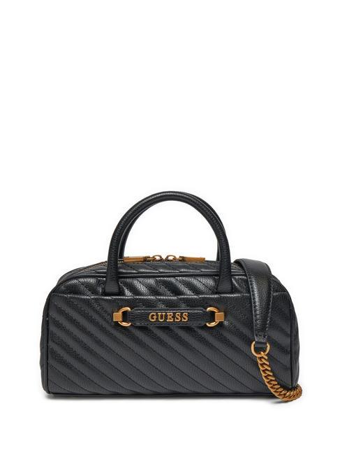 GUESS SELA BOX Top case matelassé avec bandoulière NOIR - Sacs pour Femme