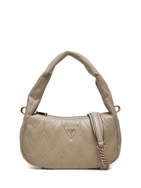 GUESS EDA Petit sac bandoulière taupe - Sacs pour Femme