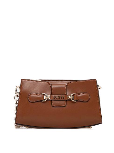 GUESS NOLANA Petit sac bandoulière COGNAC - Sacs pour Femme