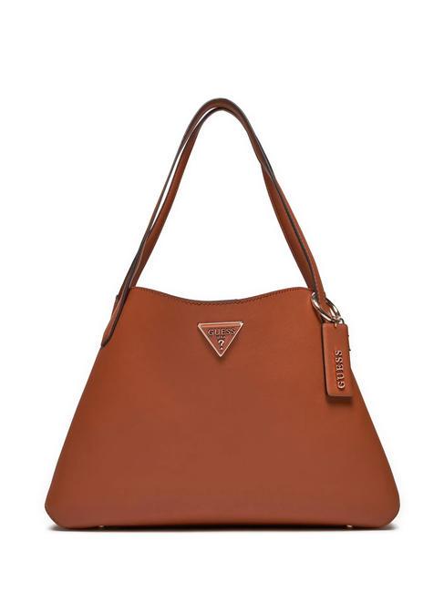 GUESS SORA Sac à bandoulière COGNAC - Sacs pour Femme