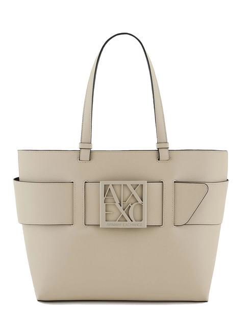 ARMANI EXCHANGE A|X BUCKLE Sac cabas porté épaule pisco - Sacs pour Femme