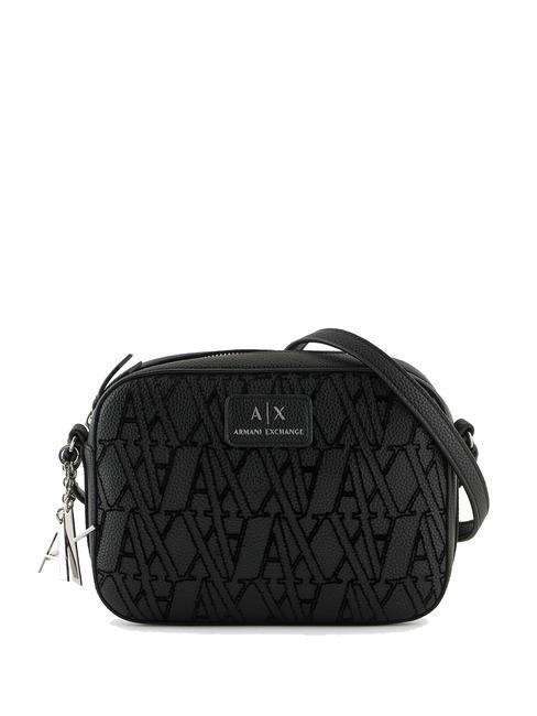 ARMANI EXCHANGE A|X Sac appareil photo à logo floqué Noir - Sacs pour Femme