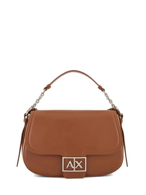 ARMANI EXCHANGE A|X BUCKLE Sac bandoulière selle whisky - Sacs pour Femme