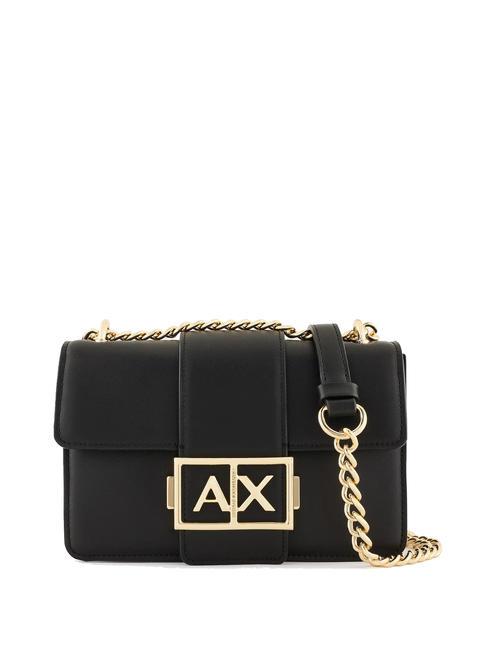 ARMANI EXCHANGE A|X BUCKLE Mini sac à rabat épaule Noir - Sacs pour Femme