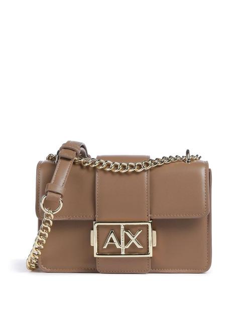 ARMANI EXCHANGE A|X BUCKLE Mini sac à rabat épaule pisco noir - Sacs pour Femme