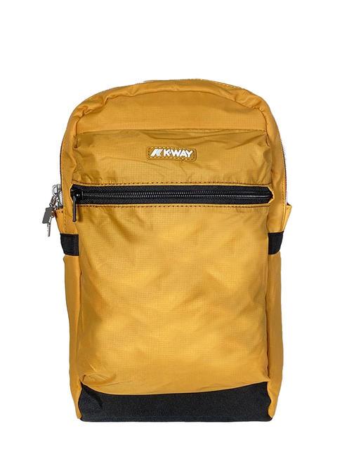 KWAY LAON Petit sac à dos en nylon jaune inca - Sacs à dos pour l'École & les Loisirs