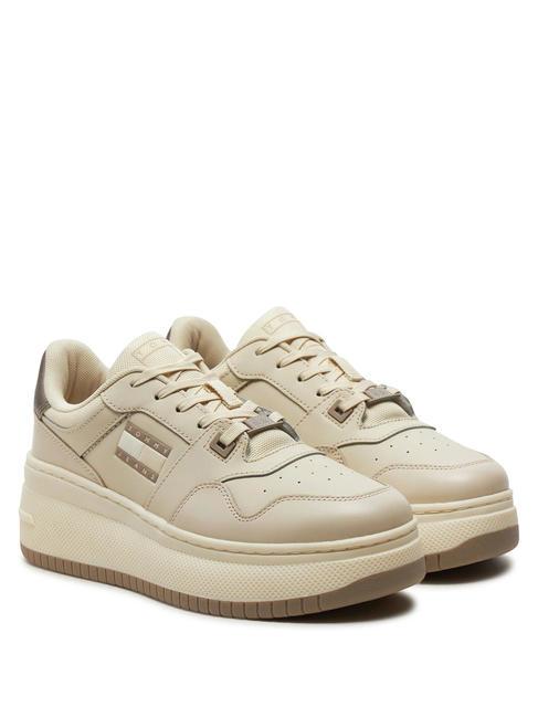 TOMMY HILFIGER TOMMY JEANS RETRO BASKET  Baskets hautes papier journal - Chaussures Femme