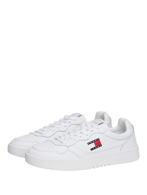 TOMMY HILFIGER TOMMY JEANS Cupsole Baskets en cuir blanc - Chaussures Homme