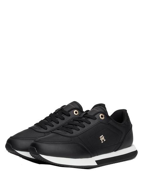 TOMMY HILFIGER ELEVATED ESSENTIAL RUNNER Baskets NOIR - Chaussures Femme