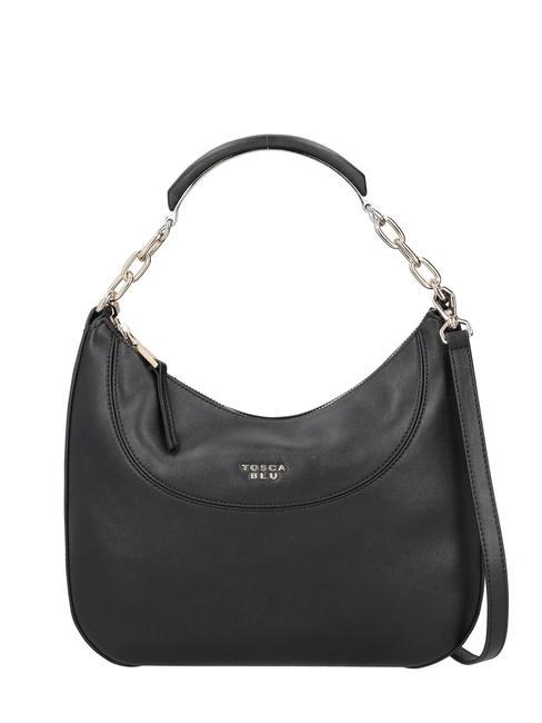 TOSCA BLU BOSTON Sac bandoulière moyen en cuir Noir - Sacs pour Femme