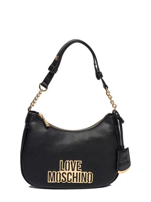 LOVE MOSCHINO METALLIC LOGO Sac à bandoulière Noir - Sacs pour Femme