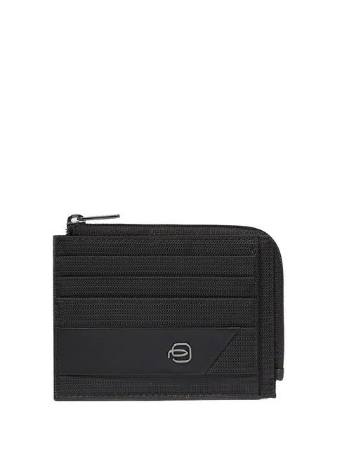 PIQUADRO HEDLEY Pochette à monnaie / porte-carte Noir - Portefeuilles Homme