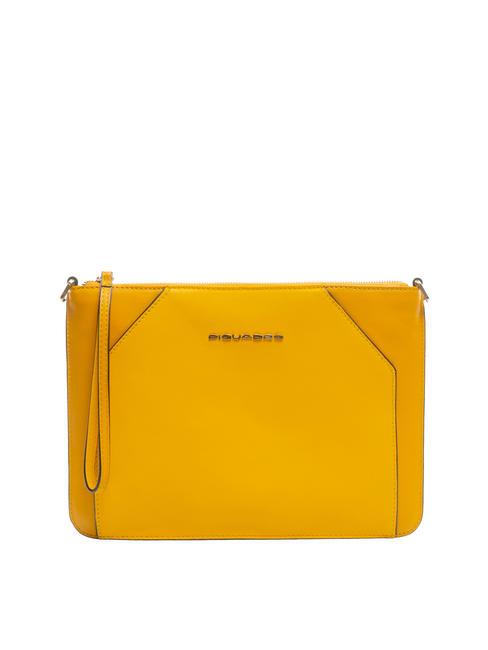 PIQUADRO MUSE Pochette à bandoulière jaune - Sacs pour Femme