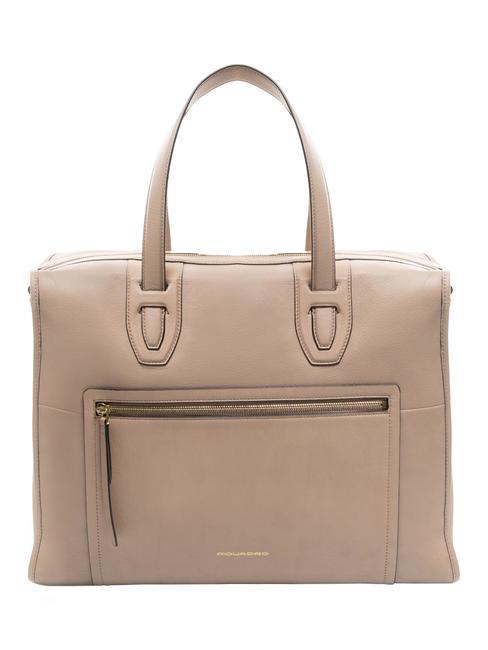 PIQUADRO W104 sac en cuir BEIGE - Sacs pour Femme