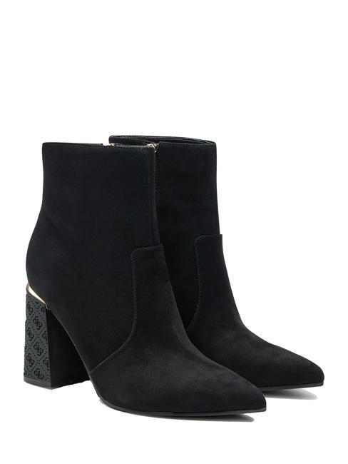 GUESS FRENKIE Bottines en cuir NOIR - Chaussures Femme