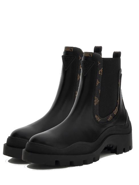 GUESS YESSES 2  Bottines NOIR MARRON - Chaussures Femme