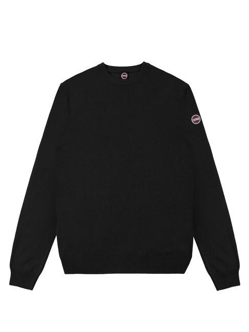 COLMAR PROUD Pull ras du cou en laine mélangée noir - Pulls pour hommes