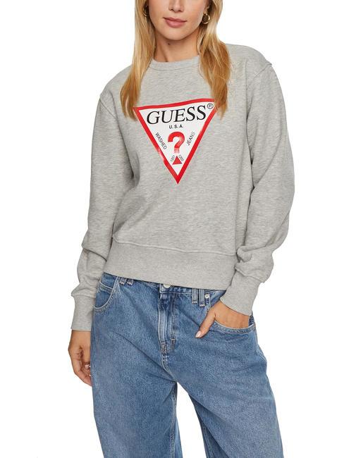 GUESS ORIGINAL  Sweat-shirt gris chiné clair m - Sweat-shirts pour femmes