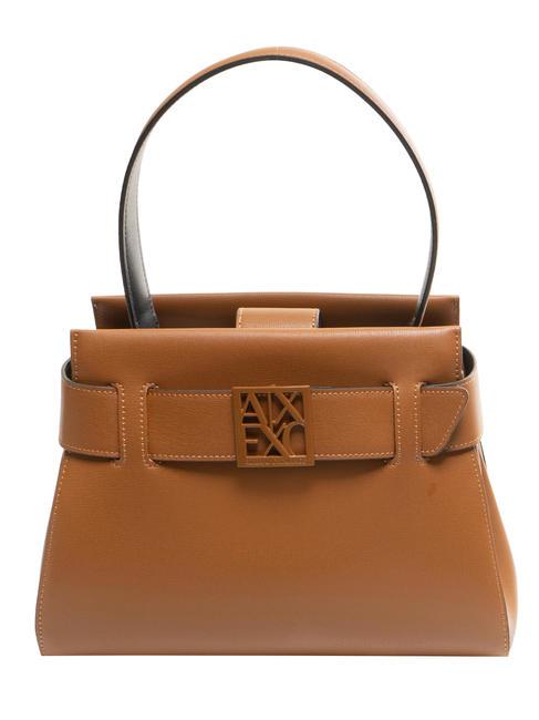 ARMANI EXCHANGE A|X BUCKLE Sac à main avec bandoulière whisky - Sacs pour Femme