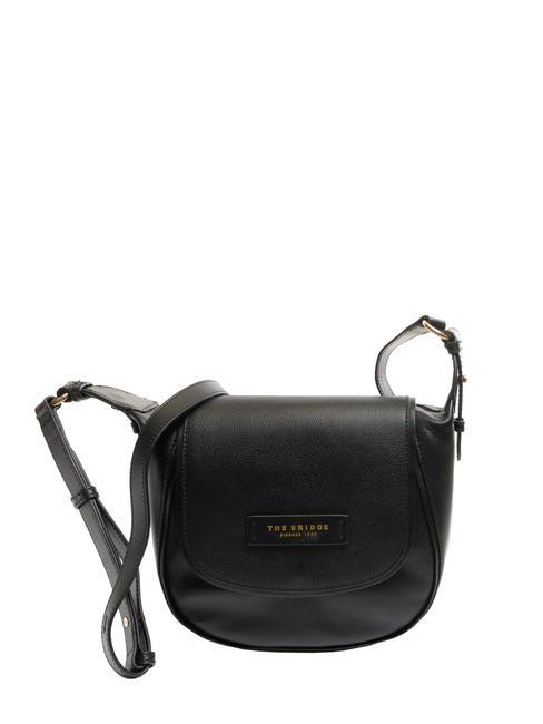 THE BRIDGE DOMITILLA Sac bandoulière, en cuir black Gold - Sacs pour Femme