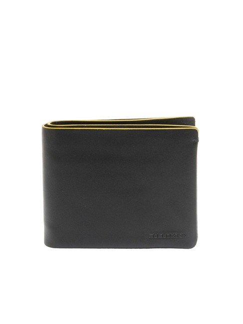 MOMO DESIGN BICOLOR Portefeuille en cuir avec pince à billets noir jaune - Portefeuilles Homme