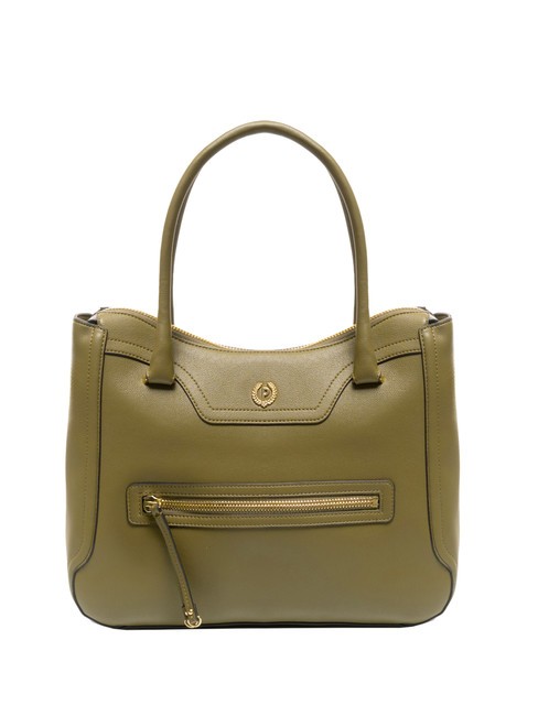 POLLINI ZIPPER Sac à main avec bandoulière olive - Sacs pour Femme