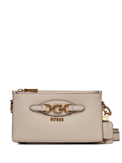 GUESS MALVA STATUS Mini sac à bandoulière amande - Sacs pour Femme