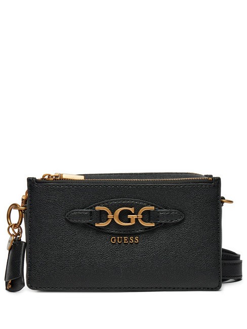 GUESS MALVA STATUS Mini sac à bandoulière NOIR - Sacs pour Femme