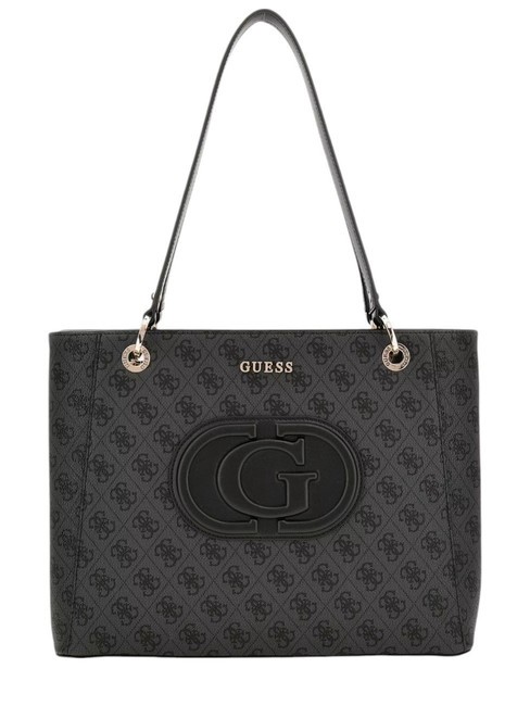 GUESS ECO MIETTA NOEL  Sac à provisions logo charbon / noir - Sacs pour Femme