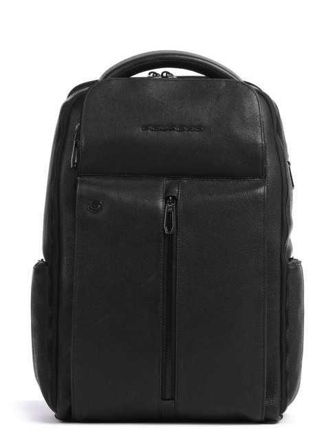 PIQUADRO HEDLEY Sac à dos pour ordinateur portable 14" en cuir Noir - Sacs à dos pour ordinateur portable