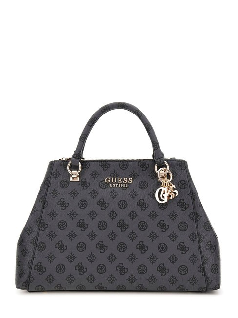 GUESS EVELUNE 4G Sac à main, avec bandoulière logo de charbon de bois - Sacs pour Femme