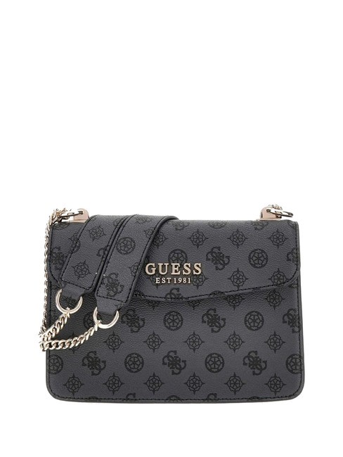 GUESS EVELUNE Logo Sac bandoulière/épaule logo de charbon de bois - Sacs pour Femme