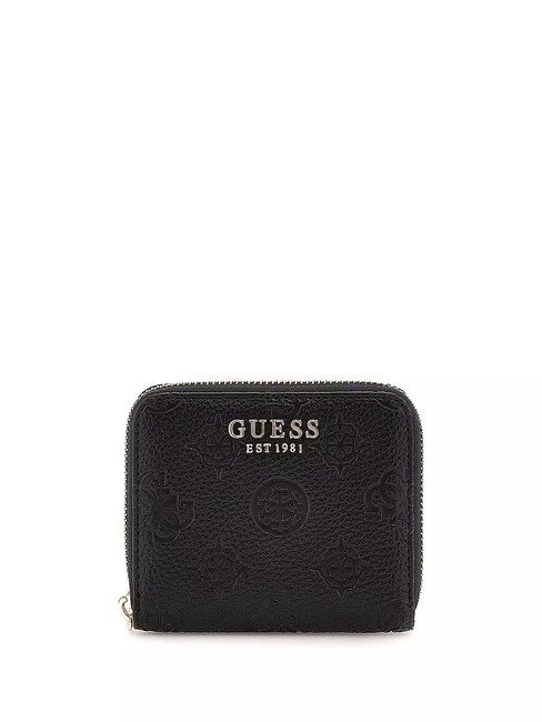 GUESS CRESIDIA  Mini portefeuille zippé NOIR - Portefeuilles Femme