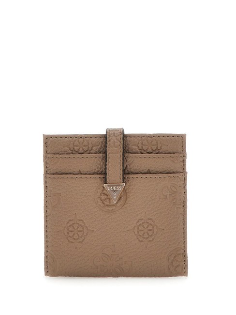 GUESS CRESIDIA  Titulaire de la carte  taupe foncé - Portefeuilles Femme