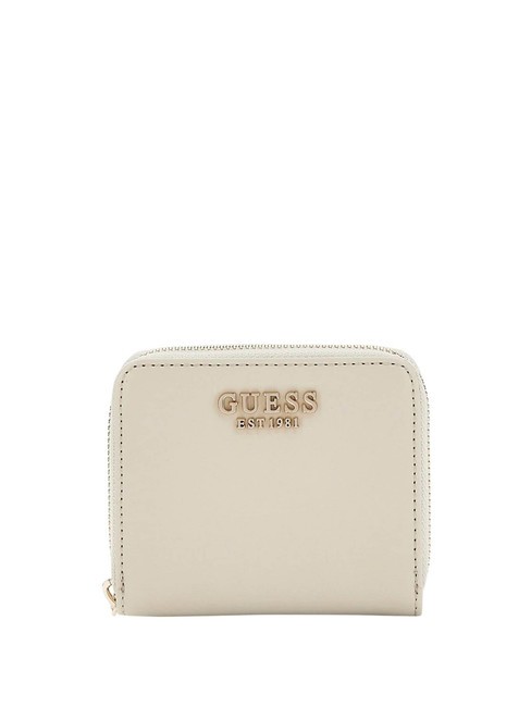 GUESS LAUREL  Mini portefeuille zippé taupe - Portefeuilles Femme