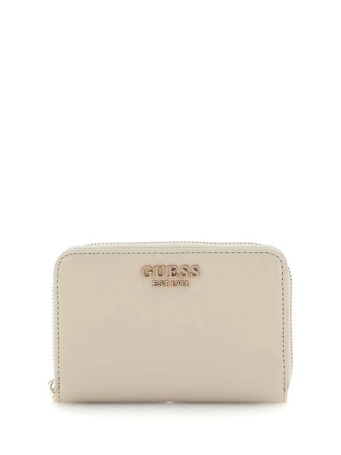 GUESS LAUREL  Portefeuille moyen, zippé sur tout le pourtour taupe - Portefeuilles Femme