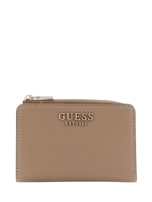 GUESS LAUREL Saffiano Portefeuille  taupe foncé - Portefeuilles Femme