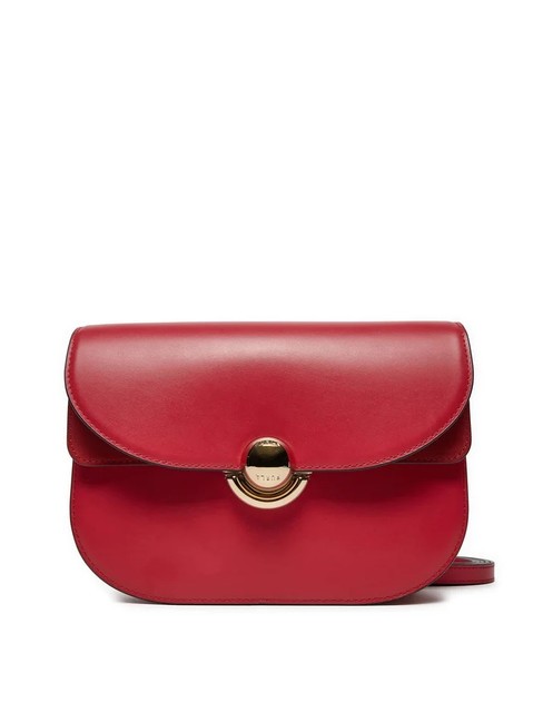 FURLA SFERA Sac en cuir avec rabat épaule Rouge vénitien - Sacs pour Femme