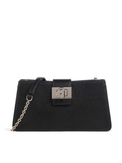 FURLA 1927 Petit sac bandoulière en cuir Noir - Sacs pour Femme