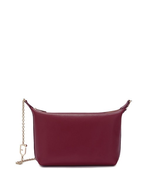 FURLA NUVOLA Mini sac porté épaule en cuir CERISE d - Sacs pour Femme