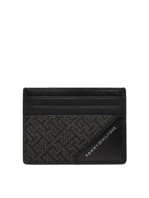 TOMMY HILFIGER MONOGRAM BUSINESS  Porte-cartes en cuir le noir - Portefeuilles Homme