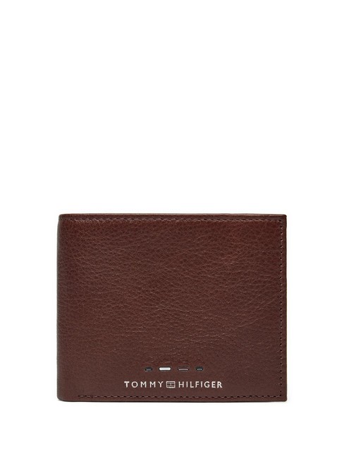 TOMMY HILFIGER PREMIUM LEATHER  Portefeuille en cuir Cognac - Portefeuilles Homme