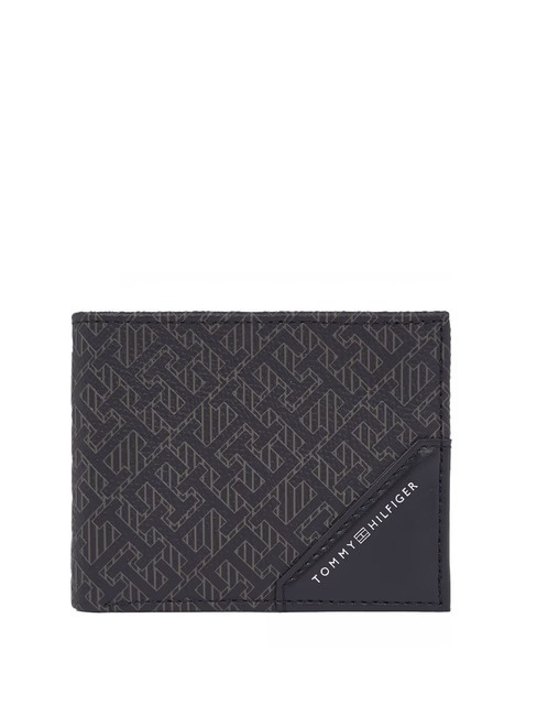 TOMMY HILFIGER MONOGRAM BUSINESS  Portefeuille en cuir le noir - Portefeuilles Homme