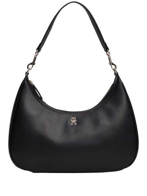 TOMMY HILFIGER REFINED Sac hobo porté épaule le noir - Sacs pour Femme