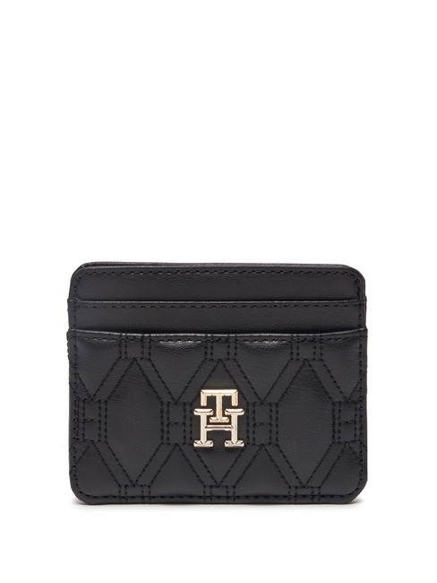 TOMMY HILFIGER REFINED  Porte-carte plat le noir - Portefeuilles Femme