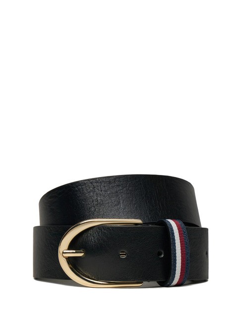 TOMMY HILFIGER CORPORATE Ceinture en cuir le noir - Ceintures