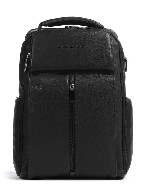 PIQUADRO HEDLEY Sac à dos en cuir pour ordinateur portable 15,6" Noir - Sacs à dos pour ordinateur portable