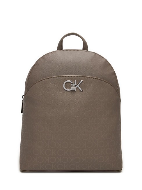 CALVIN KLEIN RE-LOCK  Sac à dos pour femme monogramme de cendre pu - Sacs pour Femme